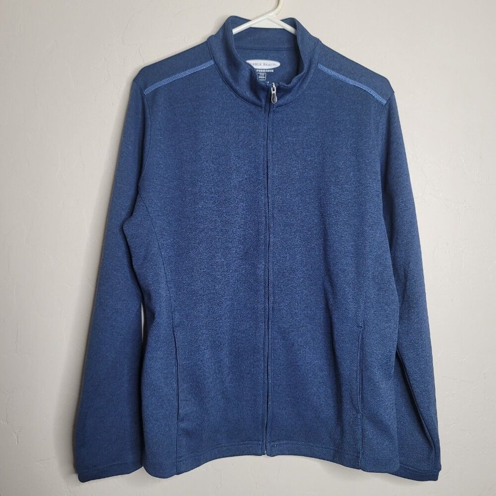 Pebble Beach Performance Golf Links Full Zip Sweater Mens XLarge